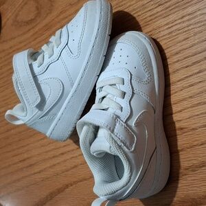 Nike Court Borough Low White/White  Size 7C Toddler/Little Kid